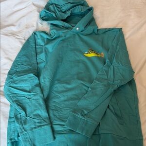 Bonobos Teal Hoodie with Graphic Detail